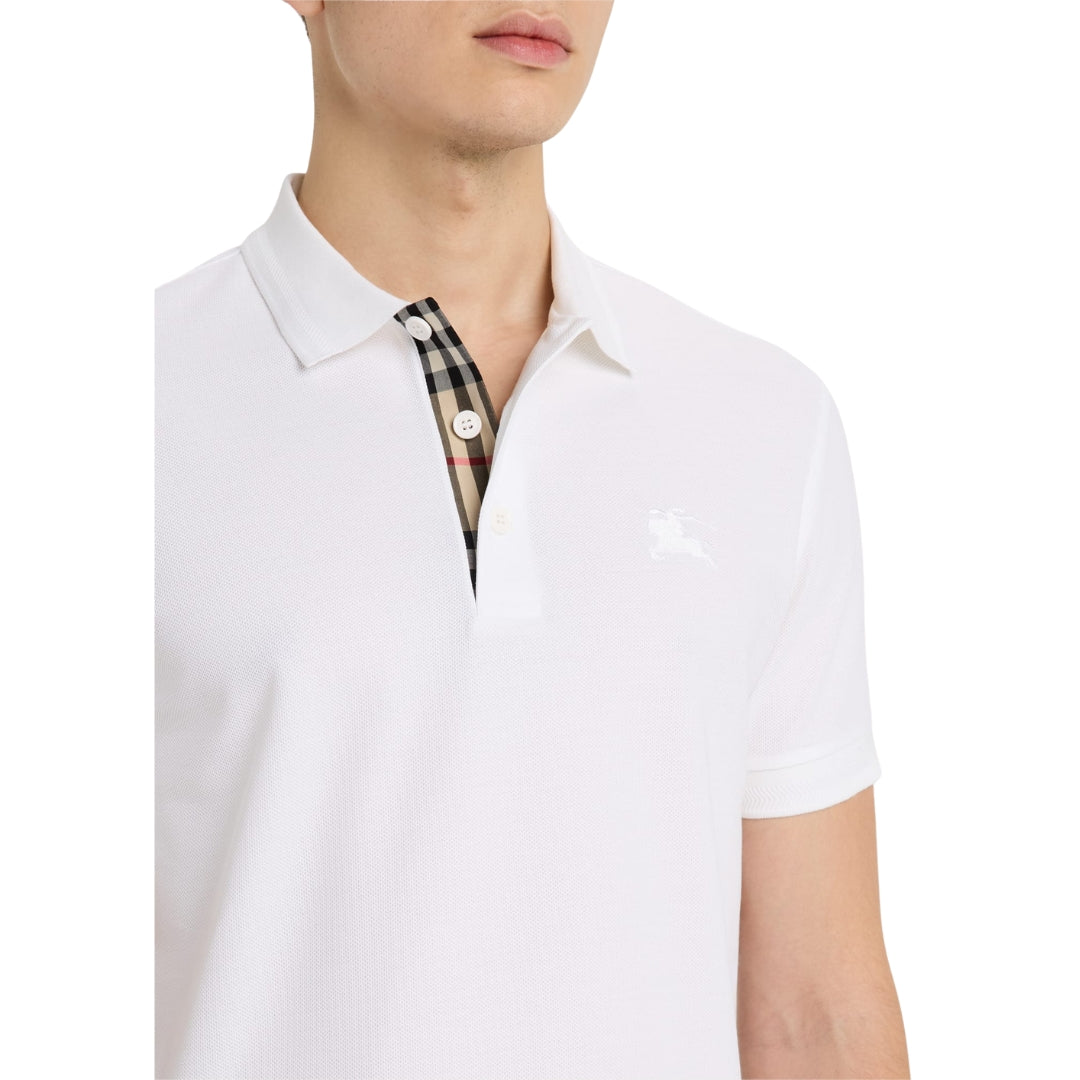 Burberry Eddie EKD White Polo Shirt S