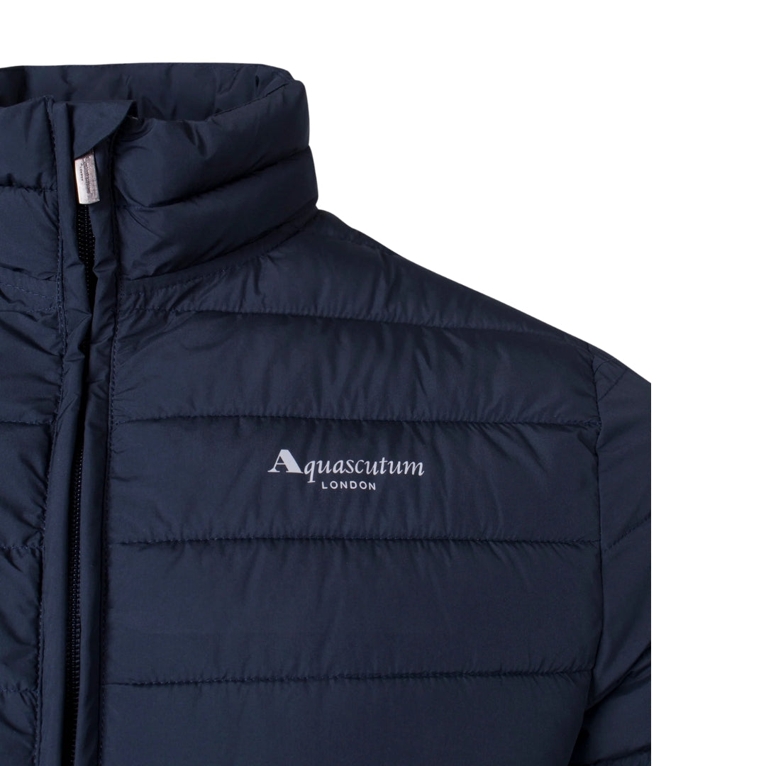 Aquascutum ACTIVE 100GR MOCK NECK FW23 JK012 11 Navy Blue Jacket Mens S