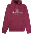 Aquascutum ACTIVE BIG LOGO HOODIE FW23 SW001 26 Burgundy Hoodie Mens S