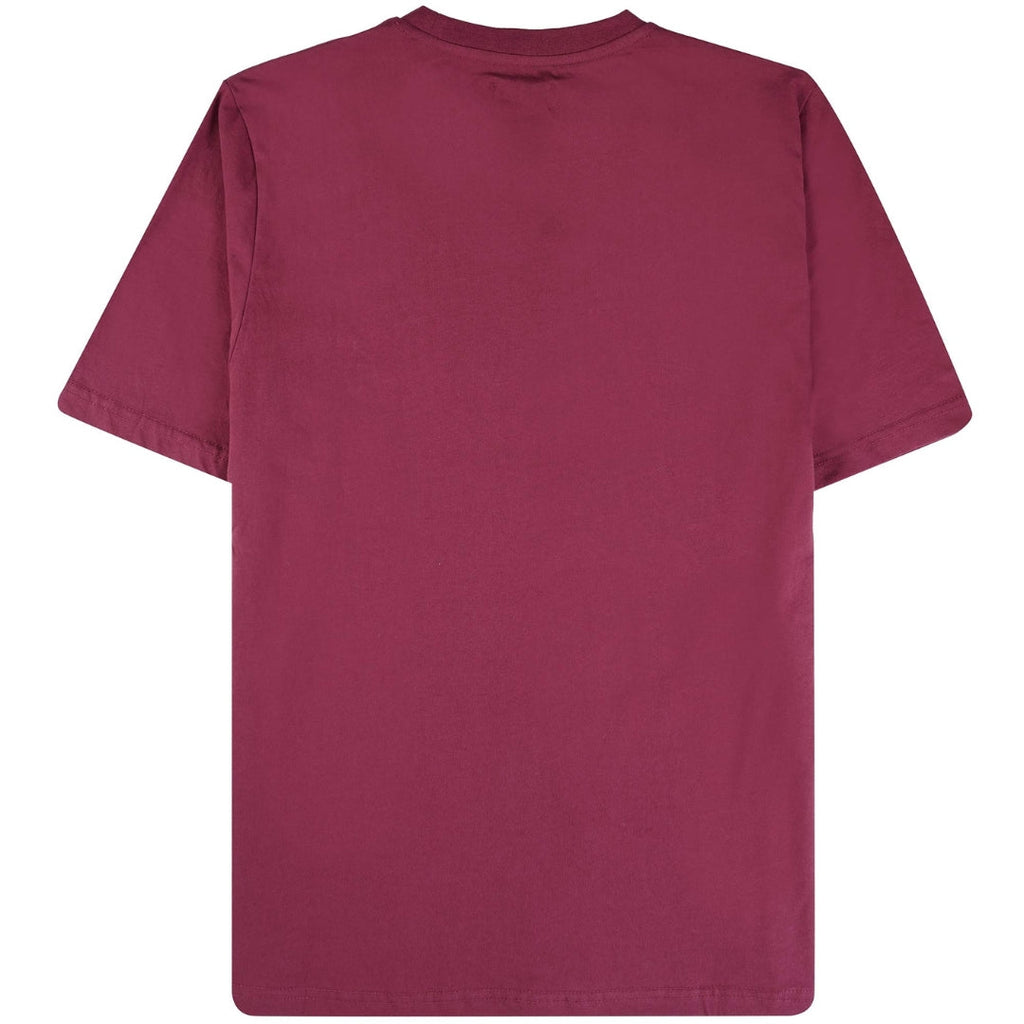 Aquascutum ACTIVE BIG LOGO T-SHIRT FW23 TS001 26 Burgundy T-Shirt Mens M