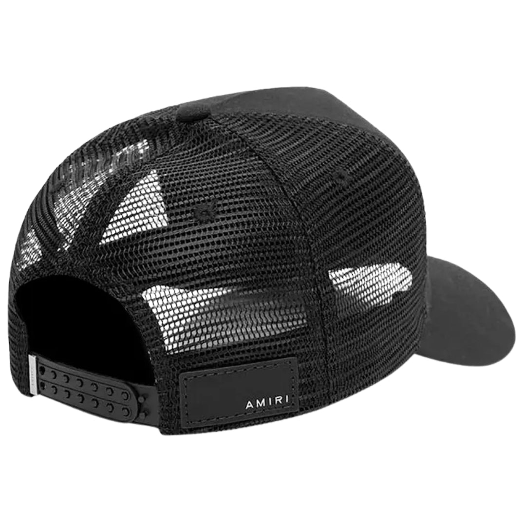 Amiri Black Trucker Hat