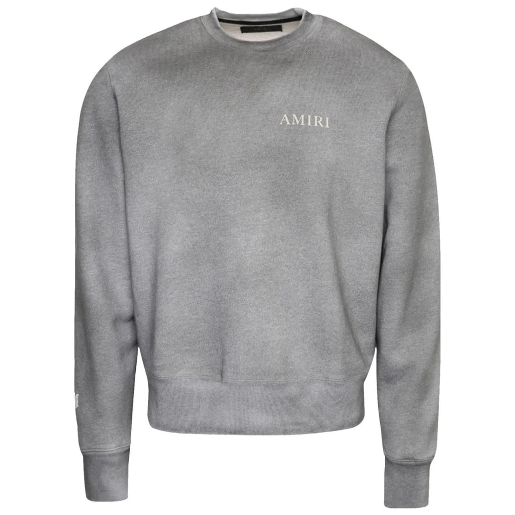 Amiri Aged Puff Logo Grey Sweatshirt S