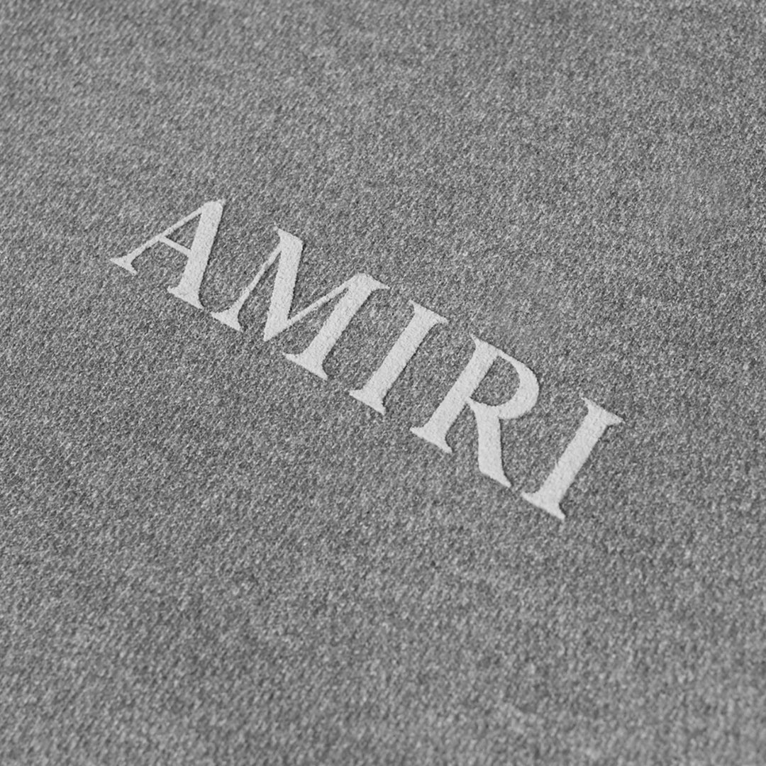 Amiri Aged Puff Logo Grey Sweatshirt S