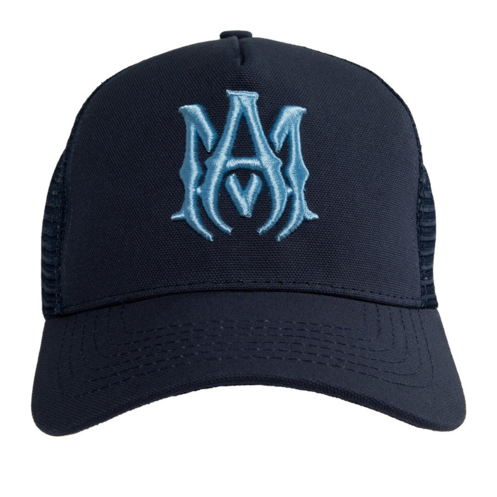 Amiri Navy Blue Trucker Hat