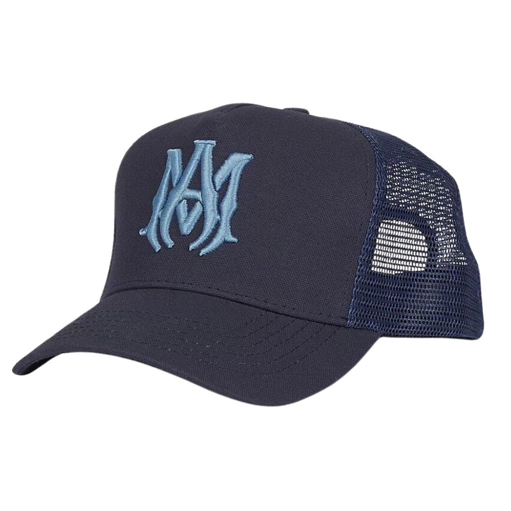 Amiri Navy Blue Trucker Hat