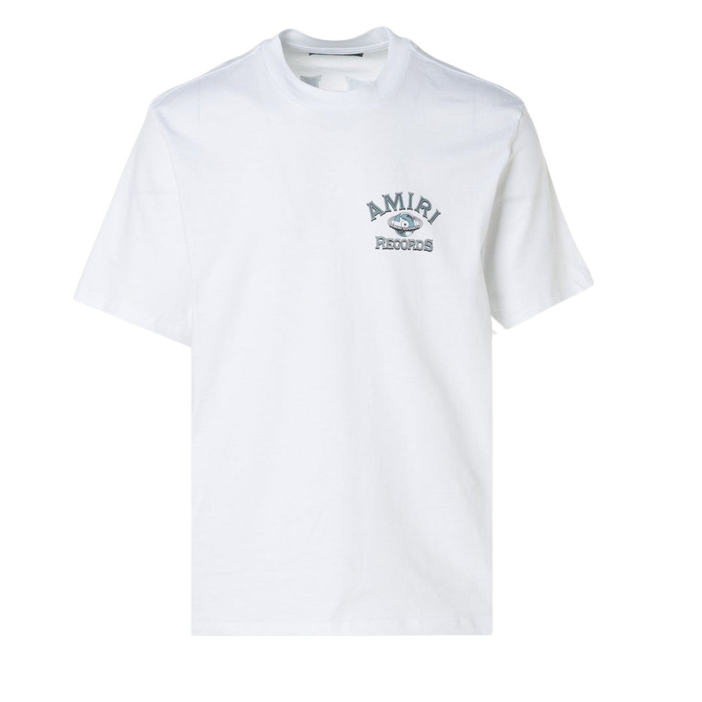 Amiri Global Records Logo White T-Shirt M
