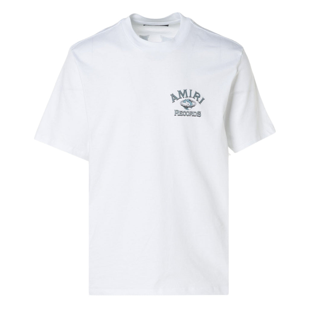 Amiri Global Records Logo White T-Shirt M