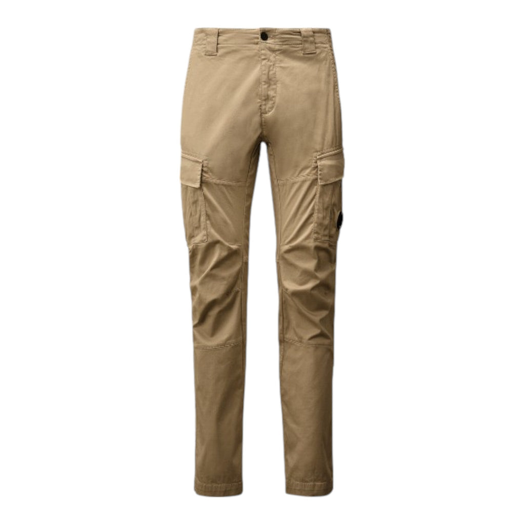 C.P. Company Stretch Sateen Cargo Lens Vintage Khaki Pants