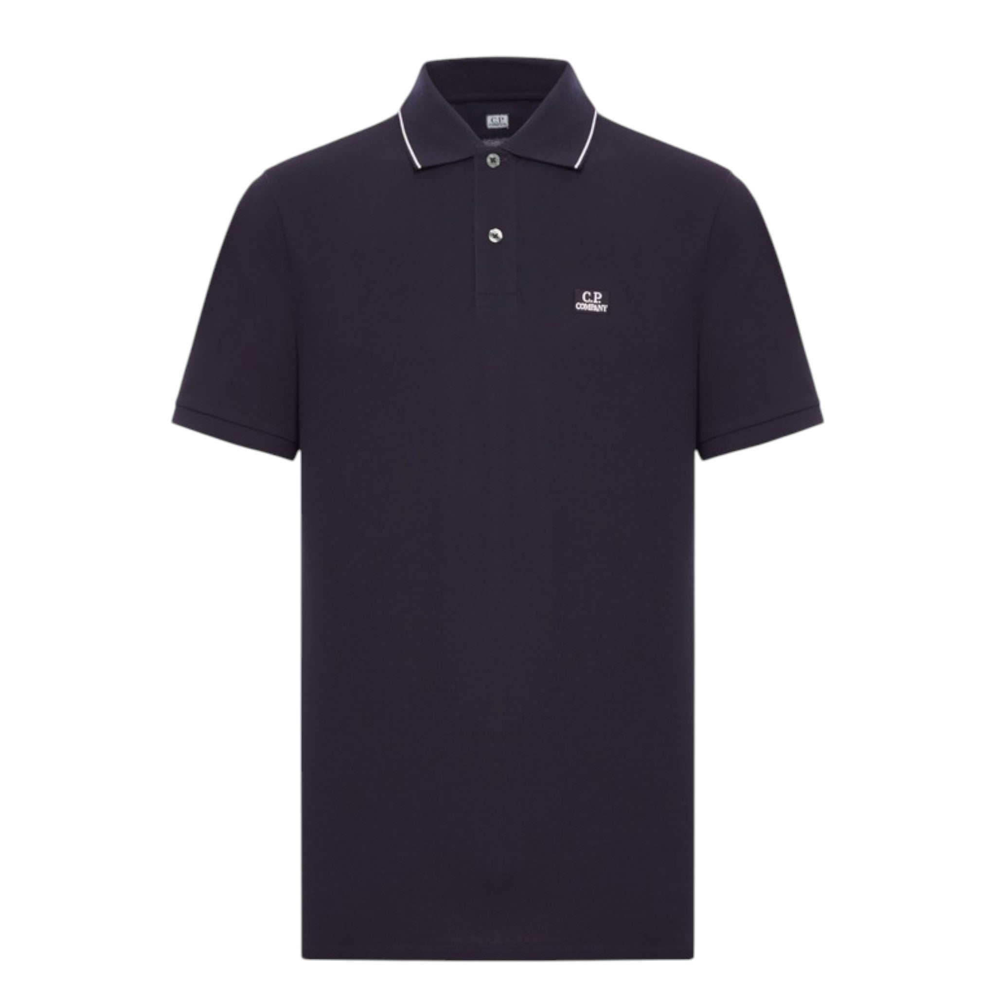 C.P Company Navy Cotton Polo Shirt