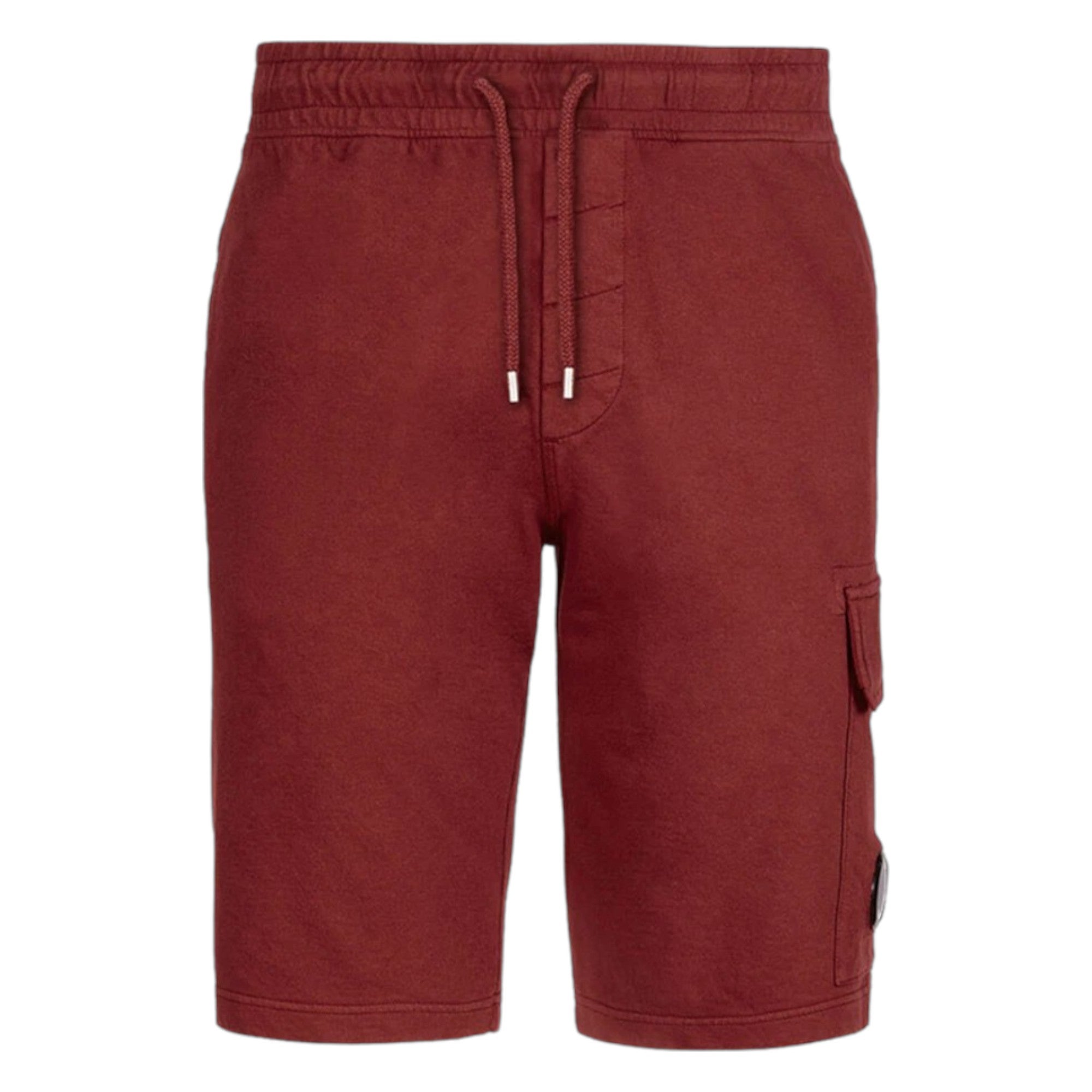 C.P. Company Burgundy Red Lens Shorts