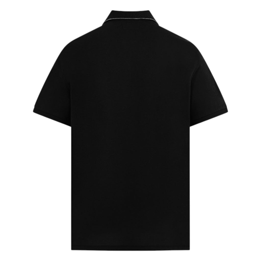 C.P Company Black Cotton Polo Shirt