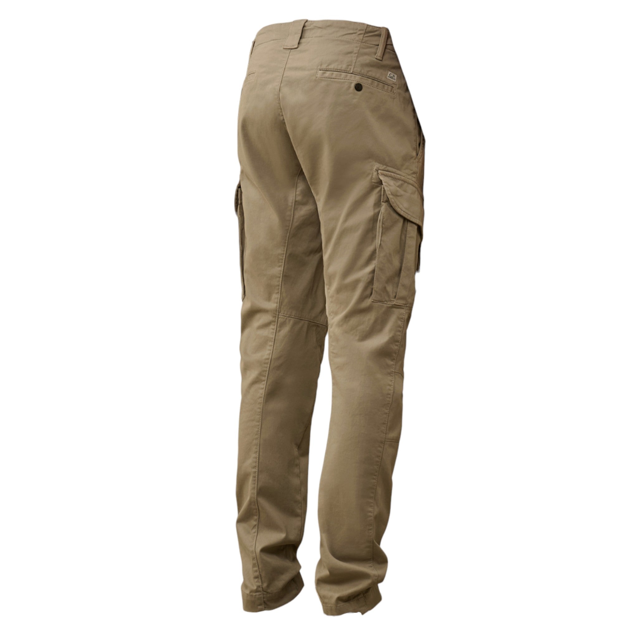 C.P. Company Stretch Sateen Cargo Lens Vintage Khaki Pants