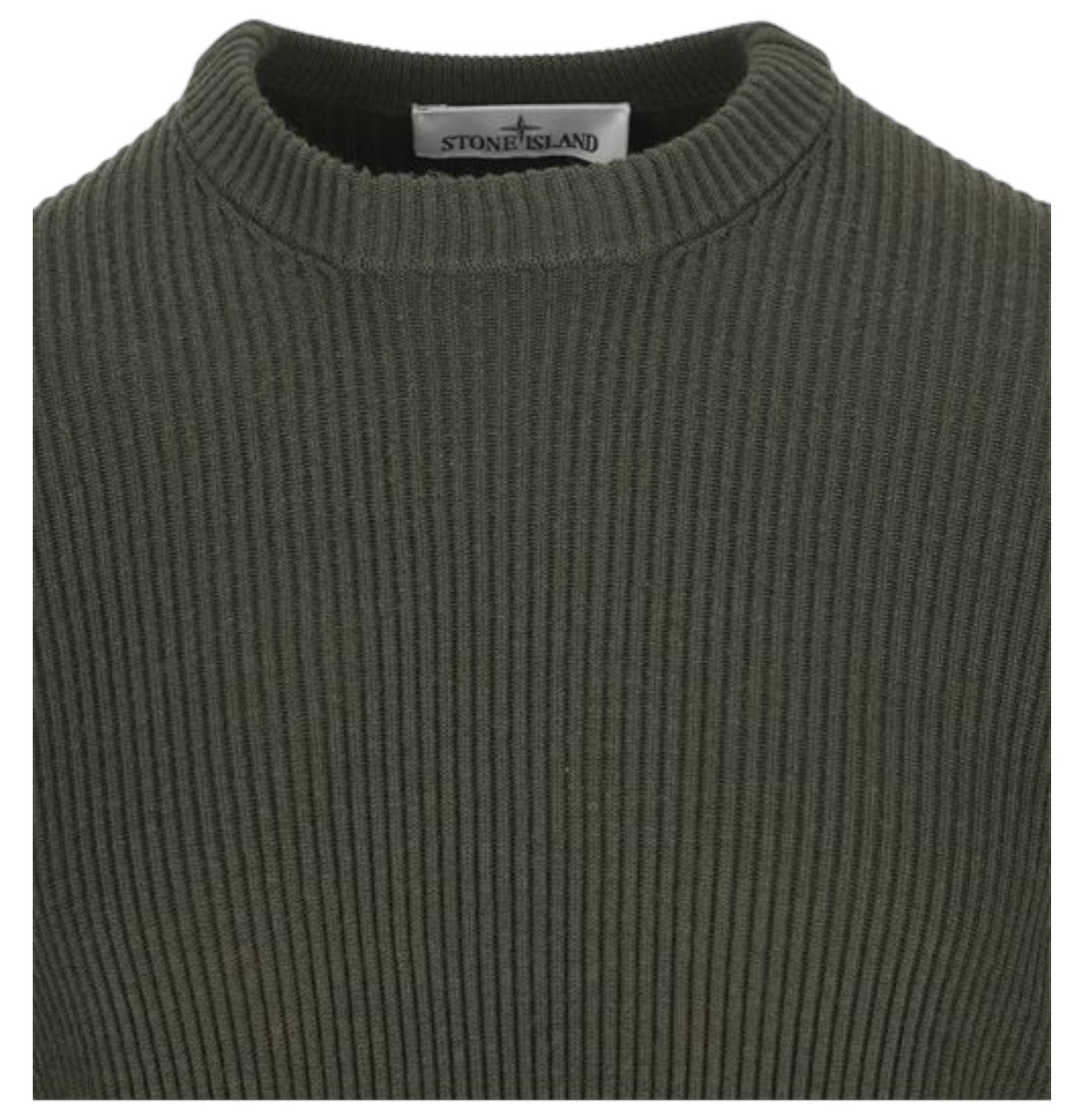 Stone Island Full Rib RWS Wool Military Green Sweatshirt