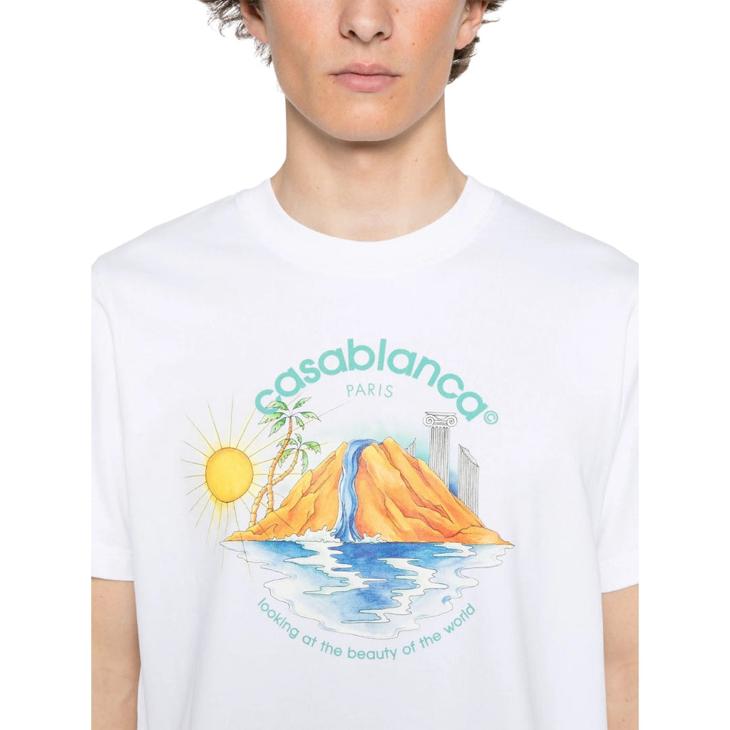 Casablanca White T Shirt Mens