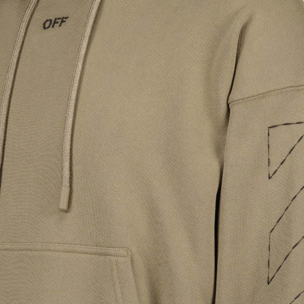 Off-White Off Stitch Skate Hoodie Beige XS