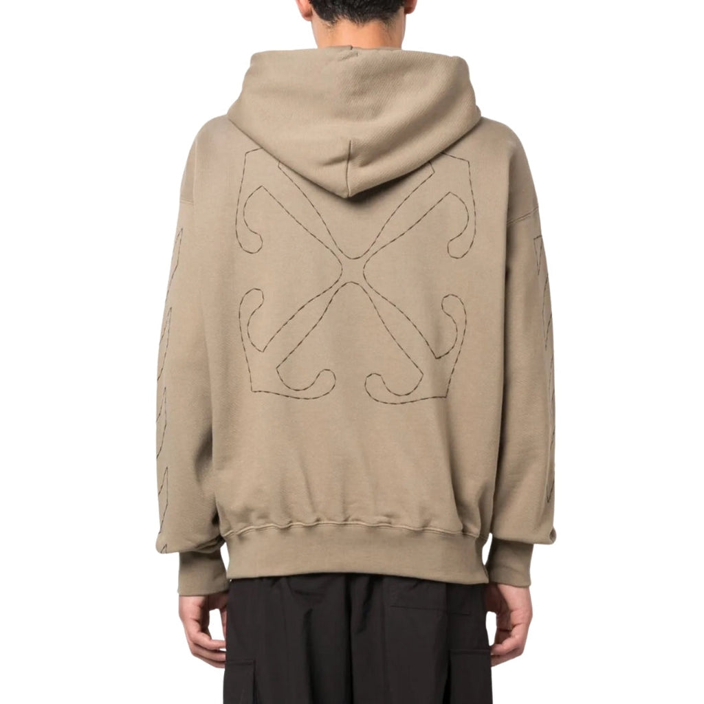 Off-White Off Stitch Skate Hoodie Beige XS