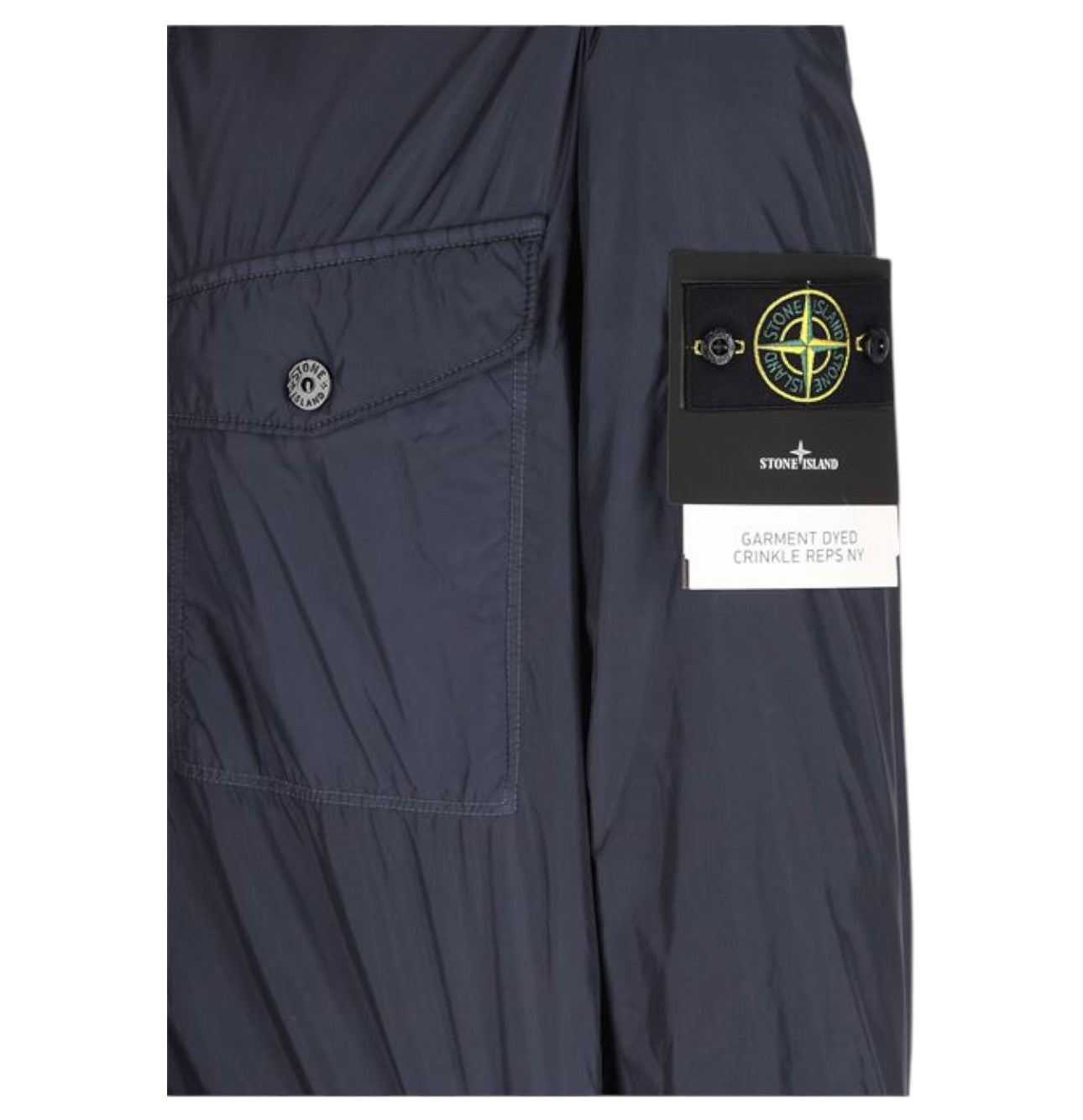 Stone Island Crinkle Reps Navy Overshirt