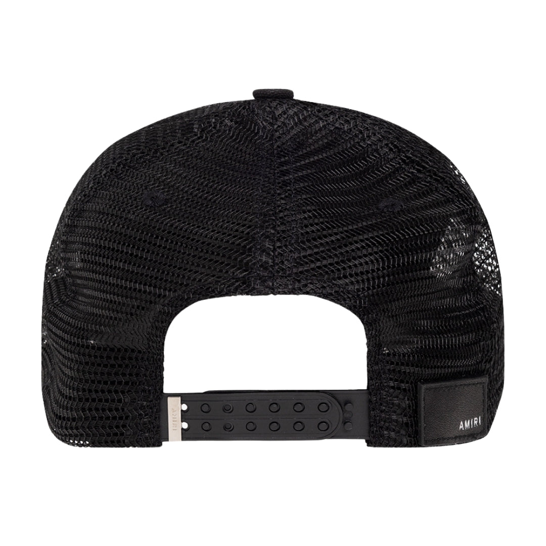 Amiri MA Logo Black Trucker Hat One Size