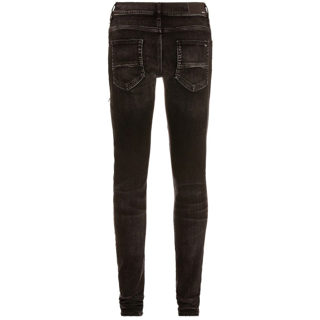Amiri Brand Embossed Black Jeans