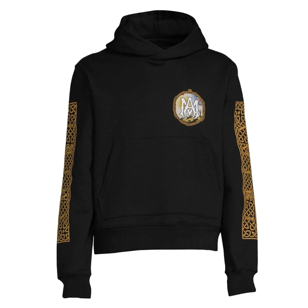 Amiri Lanscape Frame Design Black Hoodie S