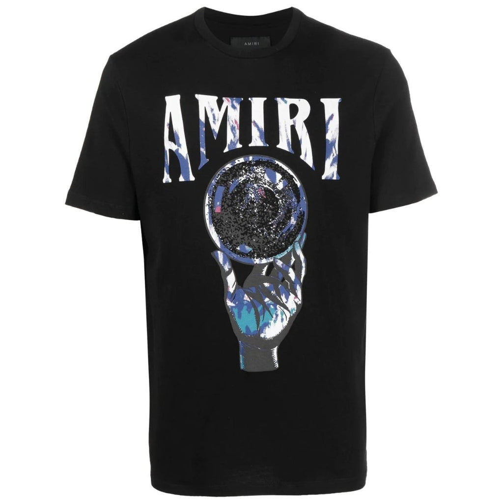 Amiri Crystal Ball SS Logo Black T-Shirt S