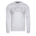 Amiri Sun Logo Long Sleeve White T-Shirt S
