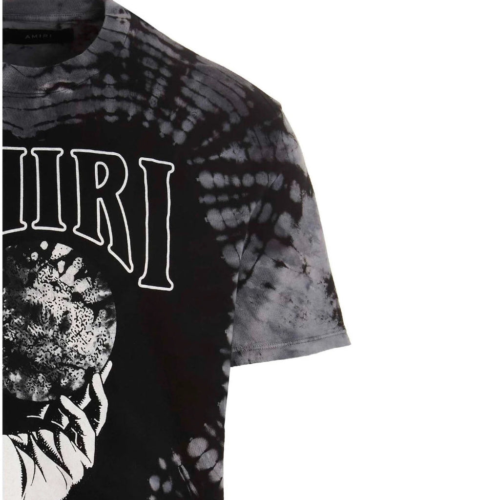 Amiri Crystal Ball SS Logo Tie-Dye Black T-Shirt L