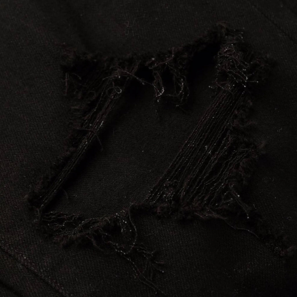 Amiri Slim Fit Broken Ripped Black Denim Jeans W30 L32 / 32L
