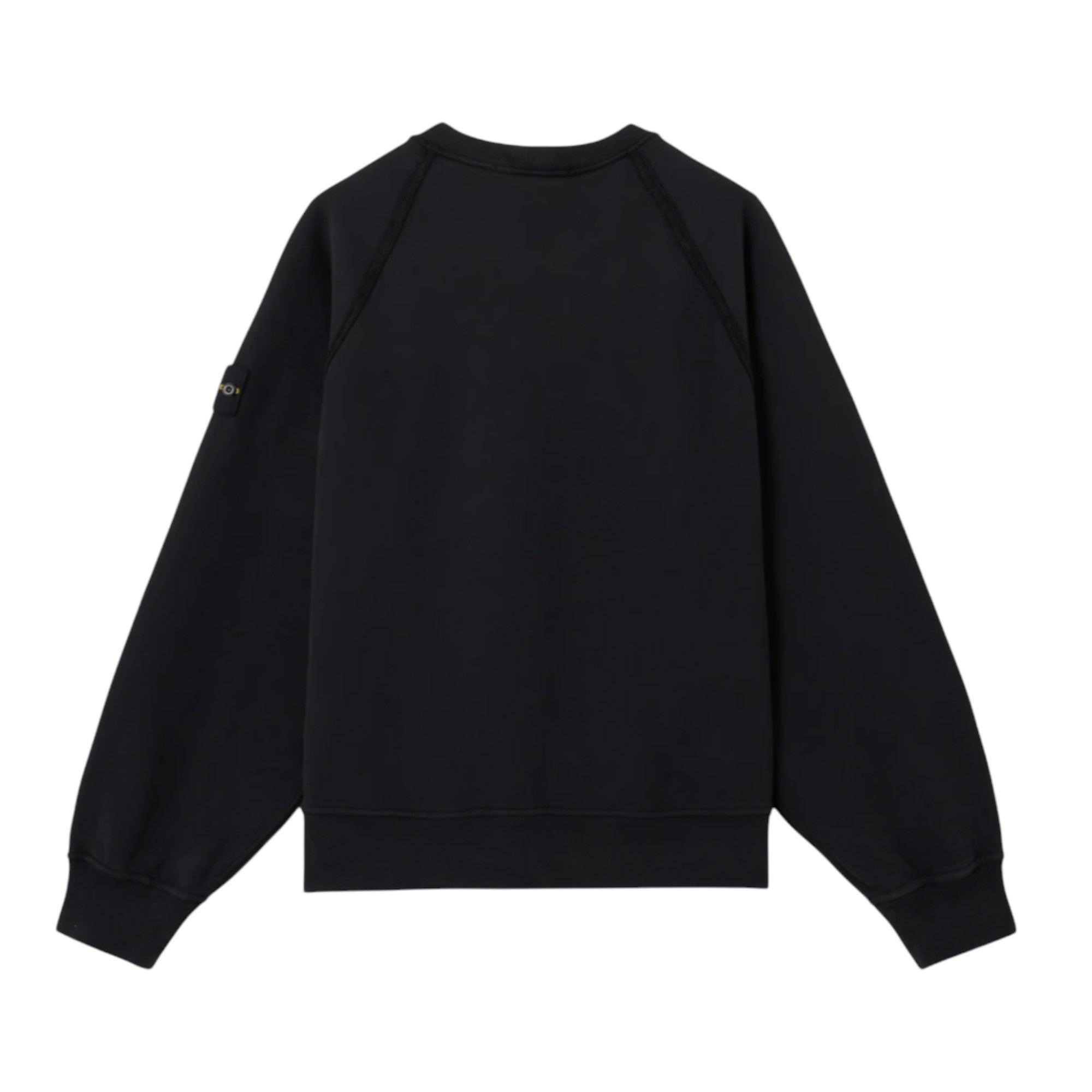 Stone Island Brushed Organic Black Sweatshirt