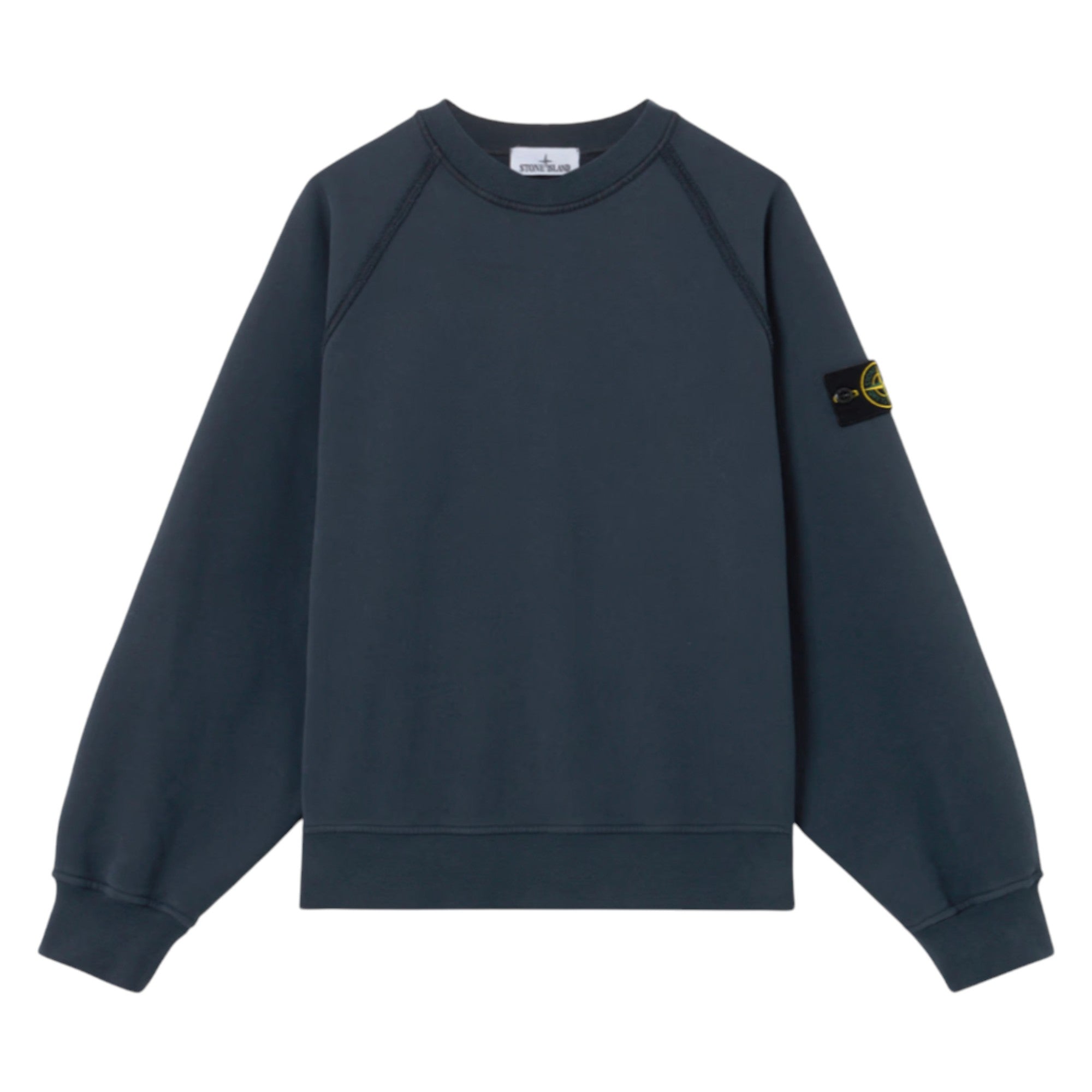 Stone Island Brushed Organic Navy Sweatshirt