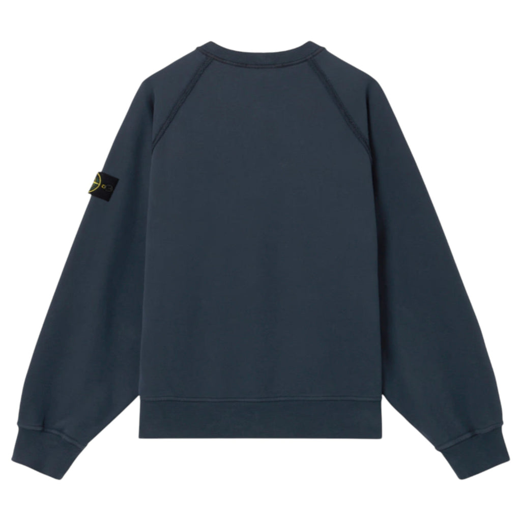 Stone Island Brushed Organic Navy Sweatshirt