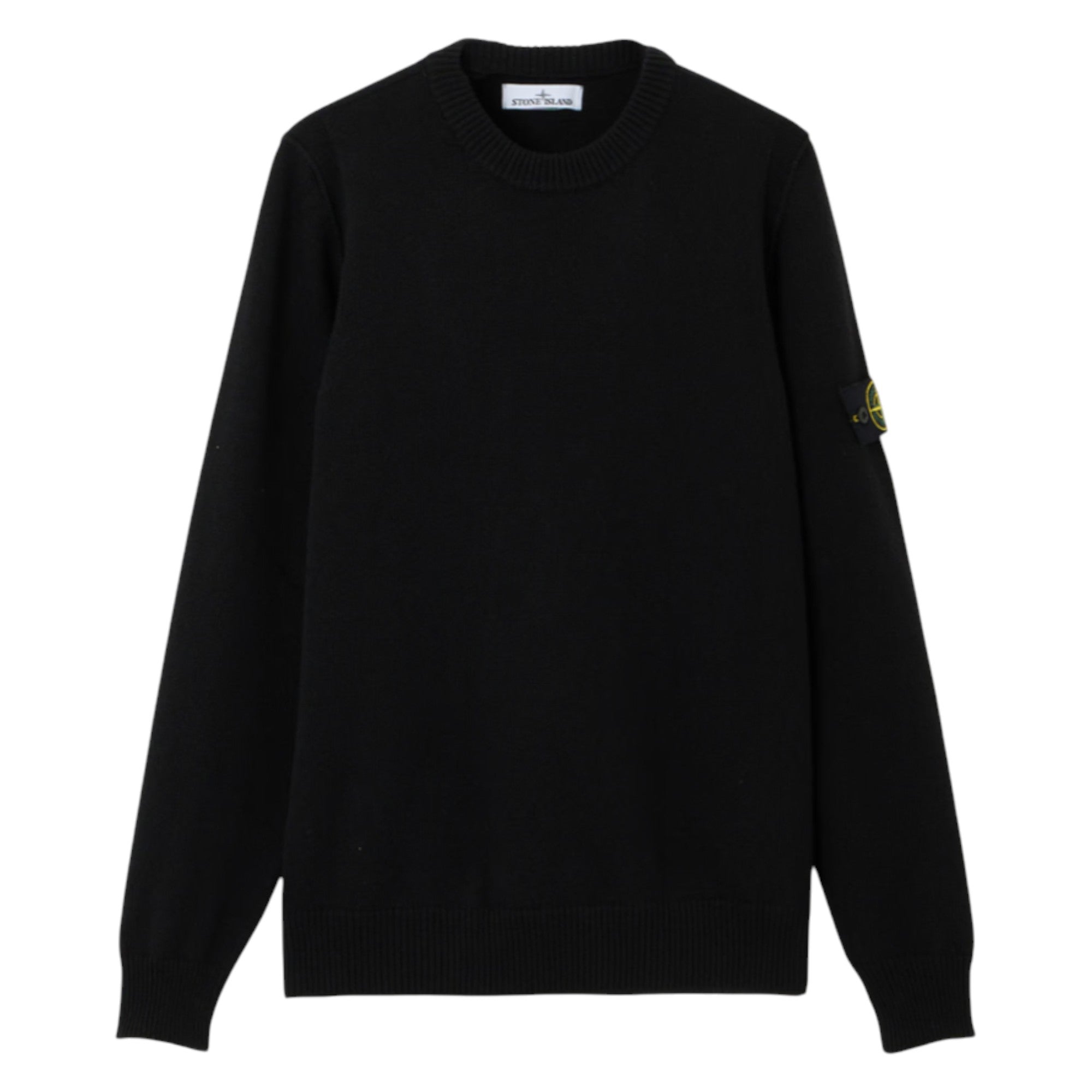 Stone Island Black Lambswool Sweatshirt
