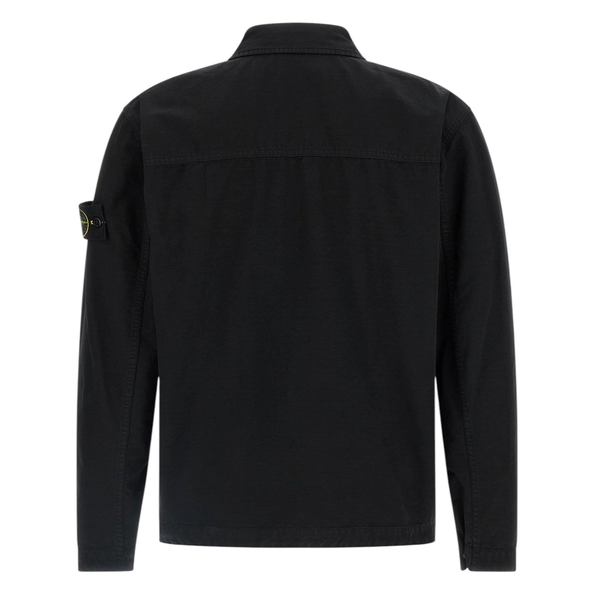 Stone Island Raw Cotton Black Overshirt
