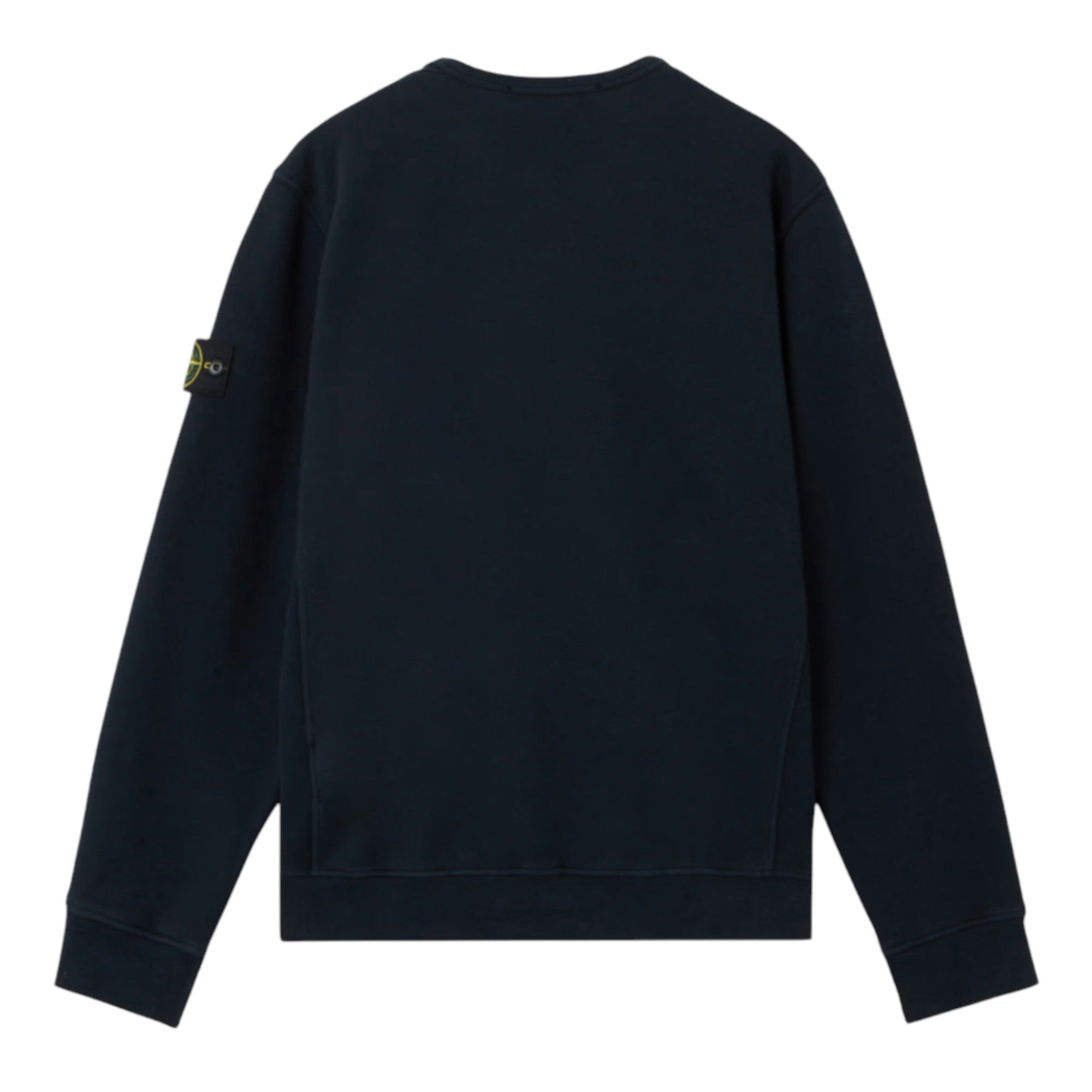 Stone Island Malfile Fleece 'Old' Effect Navy Sweatshirt