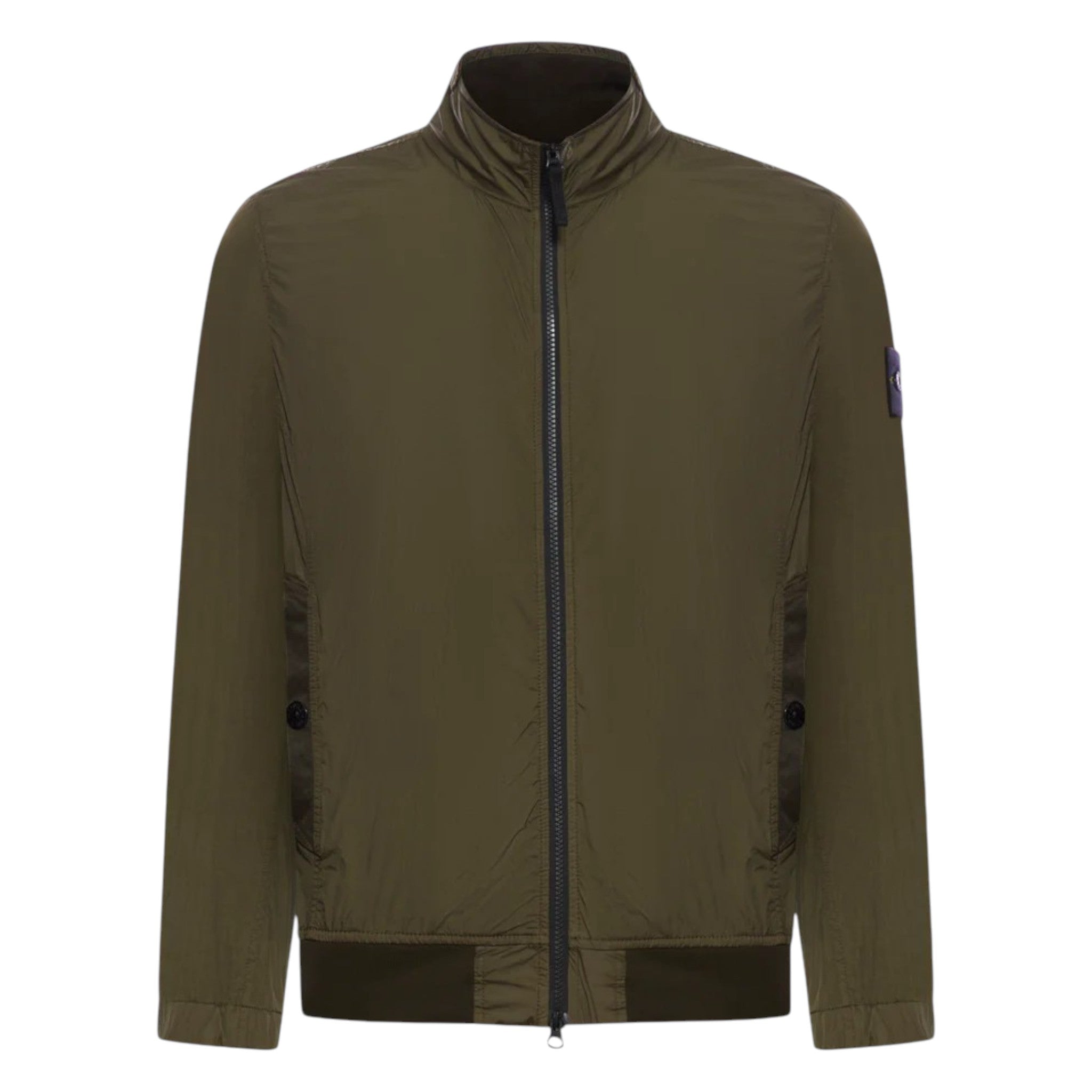 Stone Island Khaki Crinkle Rep Wind Jacket