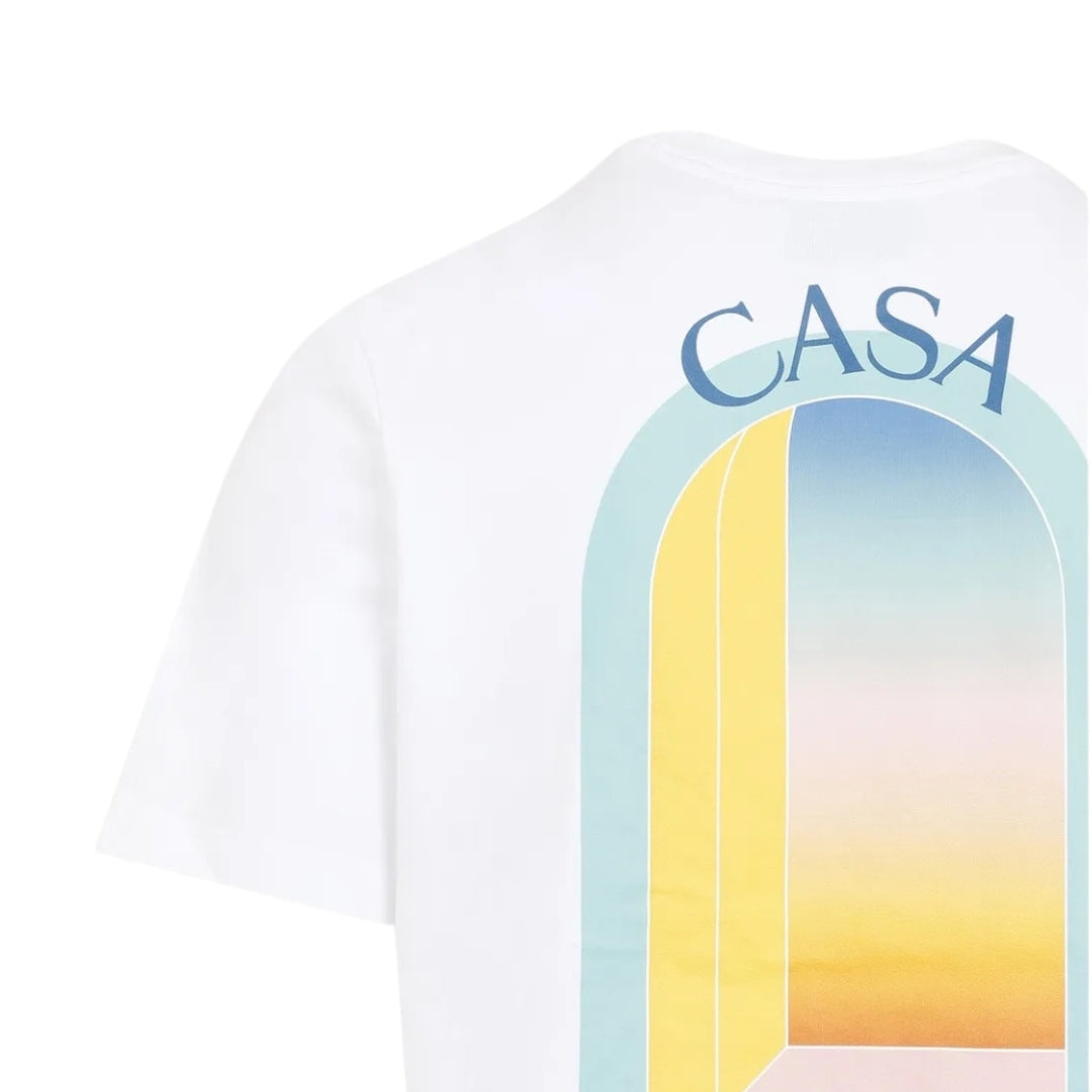 Casablanca L'Arche Colore Design White T-Shirt S