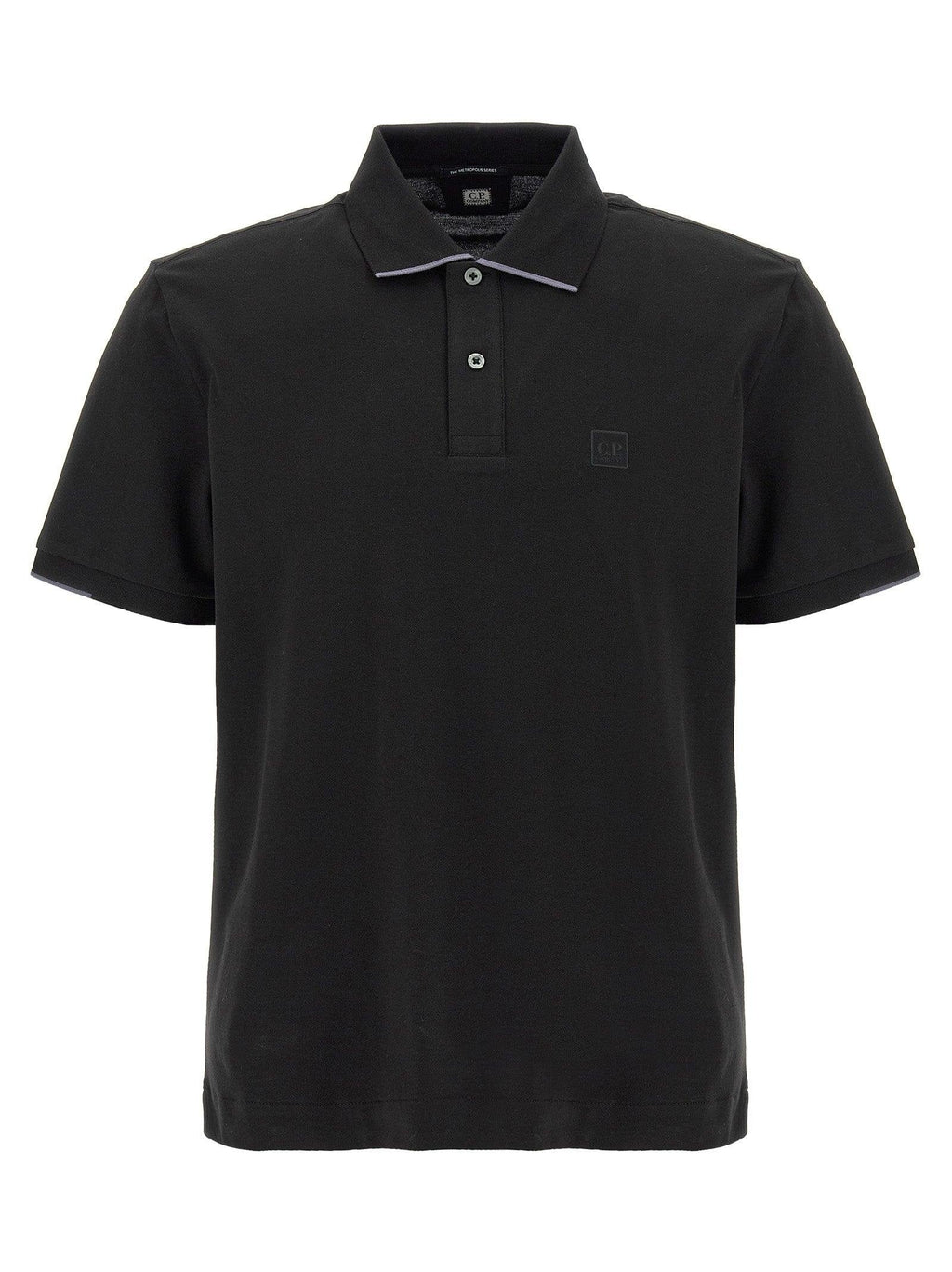 C.P Company Metropolis Series Black Polo Shirt