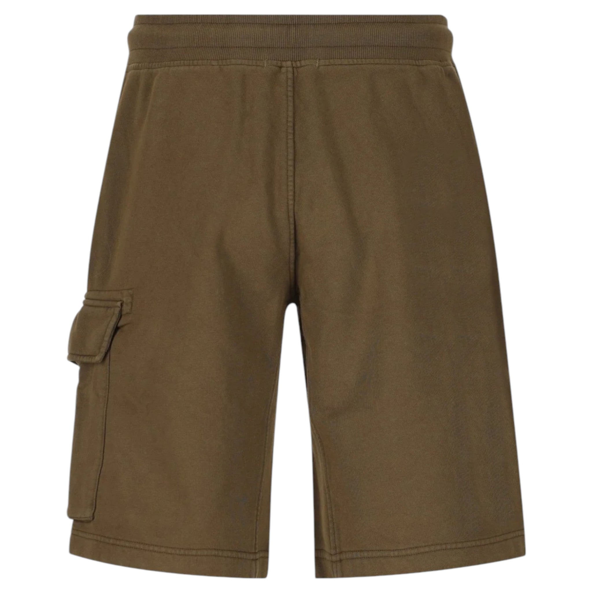 C.P. Company, Light Fleece Logo Pocket Ivy Green Shorts
