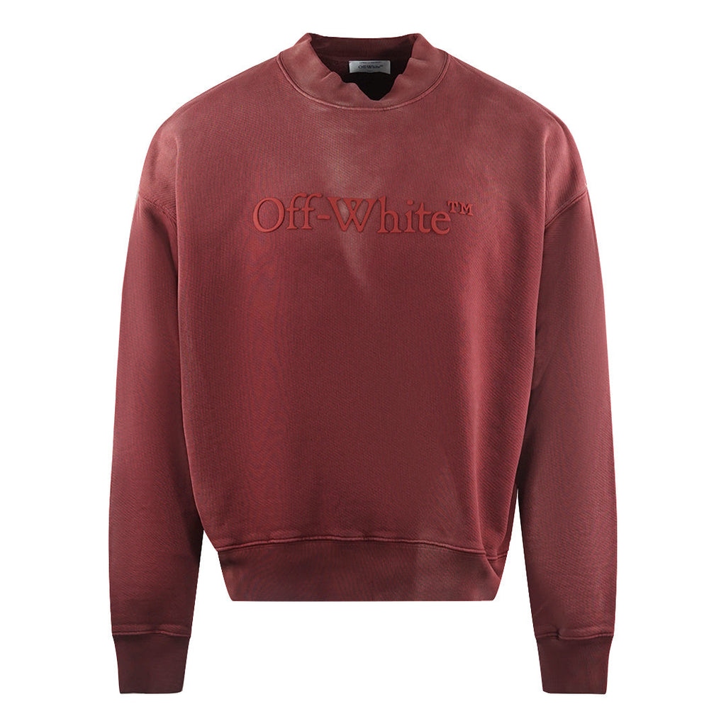 Off White Laundry Skate Fit Red Sweatshirt