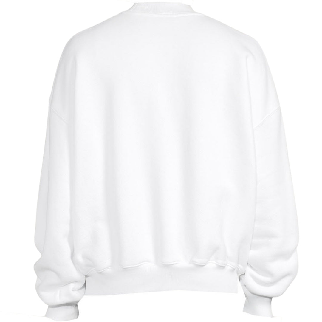Off White Blurr Book Over White Oversized Sweatshirt