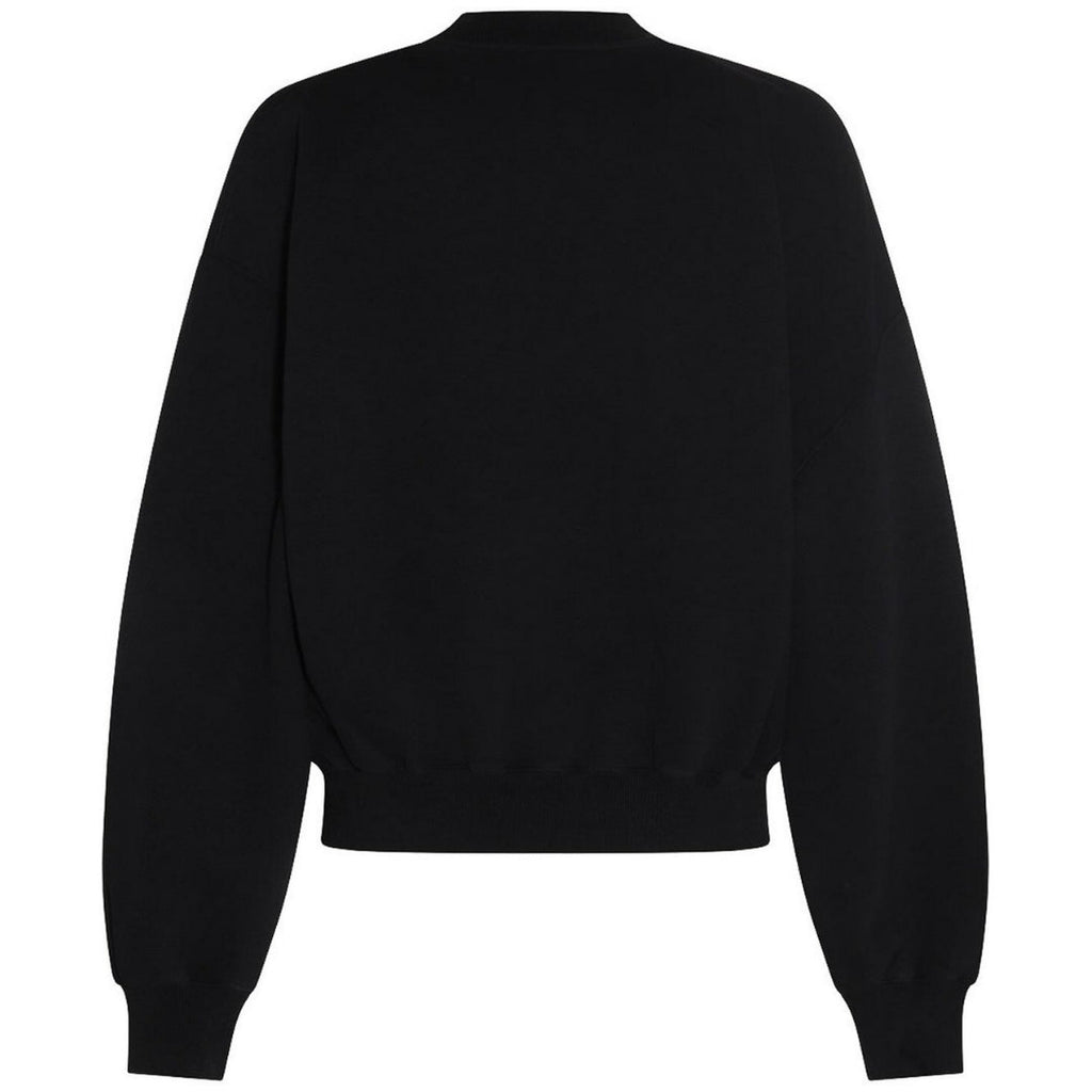 Off White Blurr Book Over Black Oversized Sweatshirt