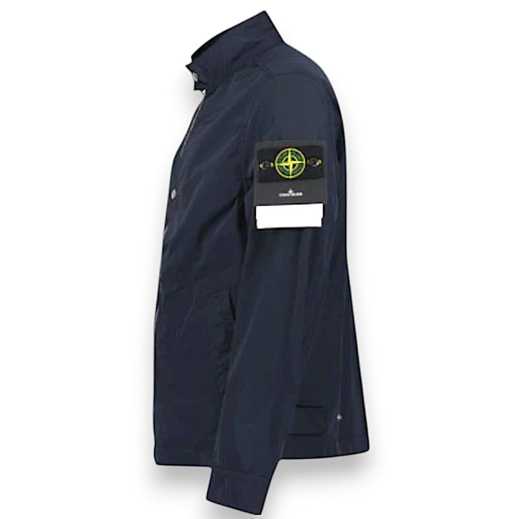 Stone Island, Micro Twill Blouson Navy Jacket